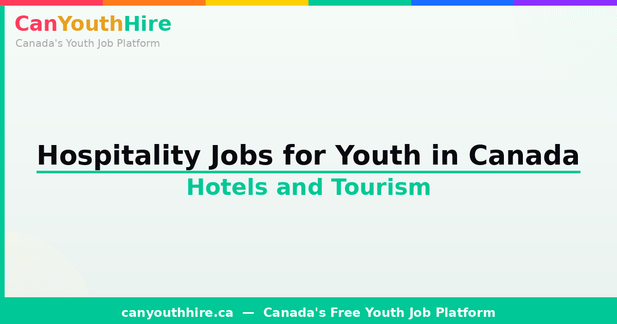 Hospitality Jobs for Youth in Canada