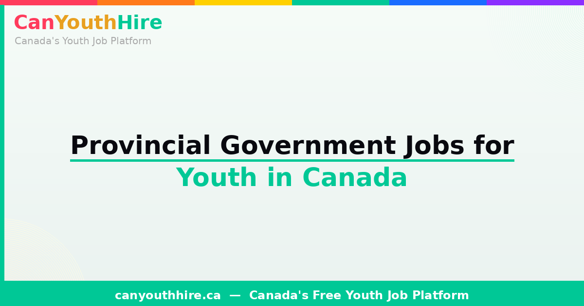 Provincial Government Jobs