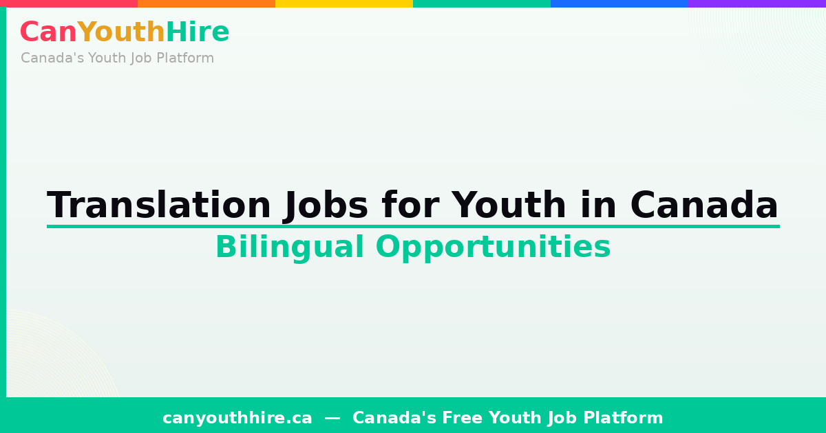 Translation Jobs for Youth