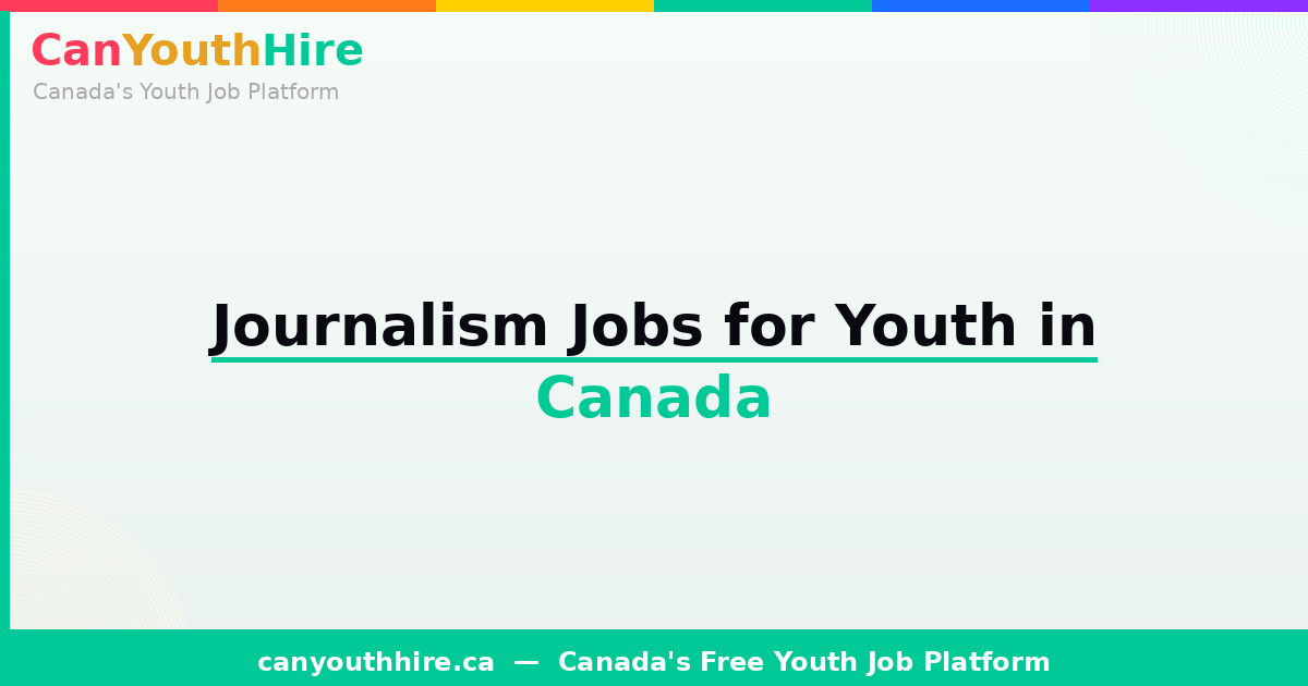 Journalism Jobs for Youth